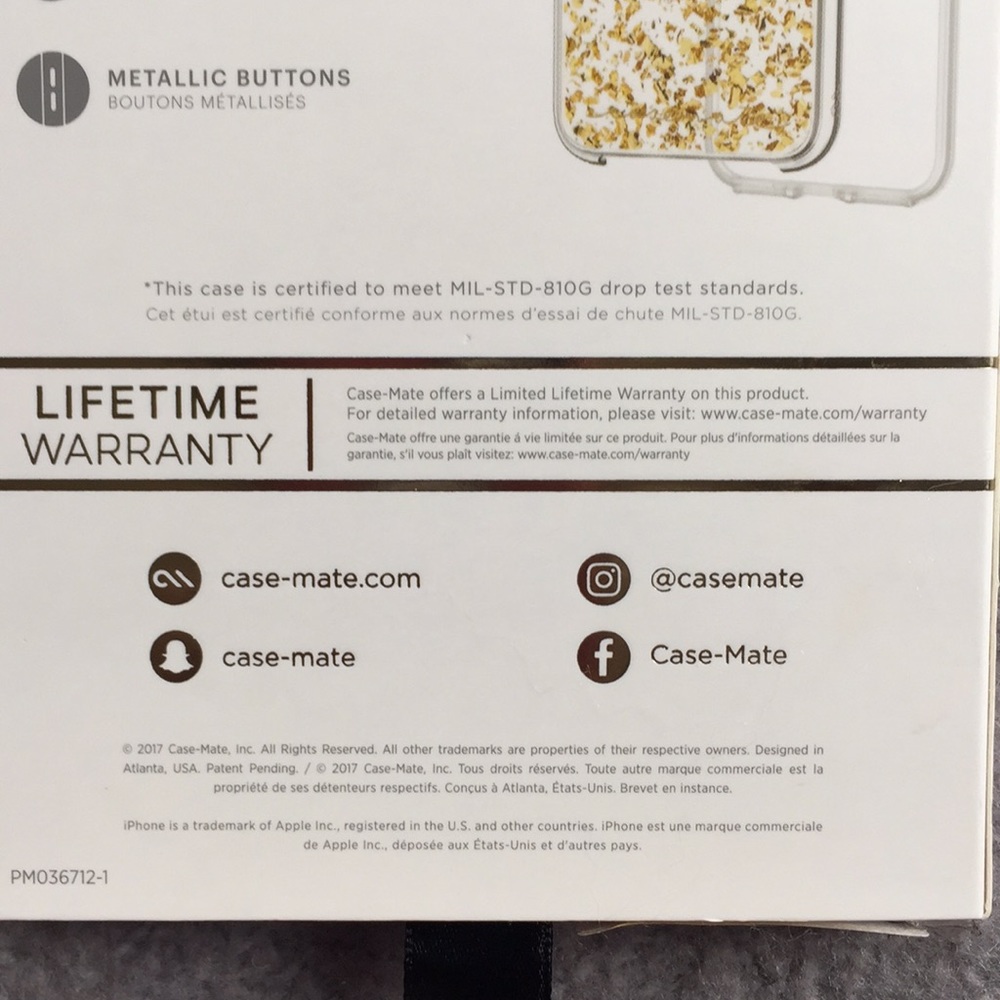 NWT MADE WITH GENUINE 24k gold Case for iPhone X - Picture 4 of 4